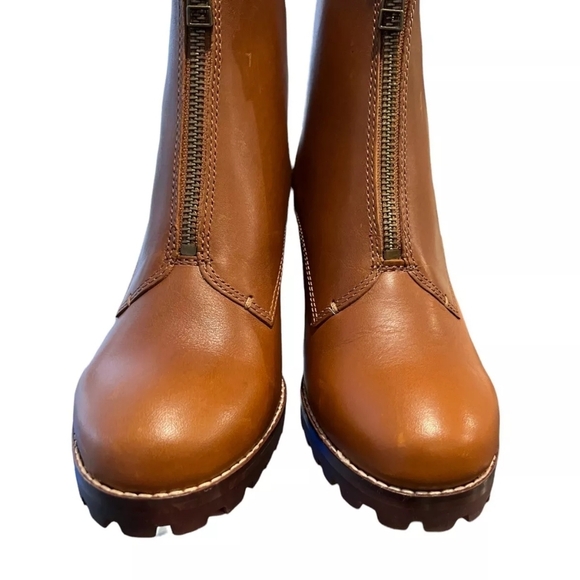 Madewell The Alyce Zip Front Lugsole Boots Size 9,5 - Picture 2 of 13